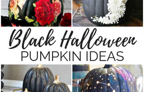 16 Black Halloween Pumpkin Ideas – My Pinterventures