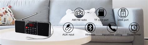 Retekess TR602 AM FM Stereo Radio AUX Input Support TF Card