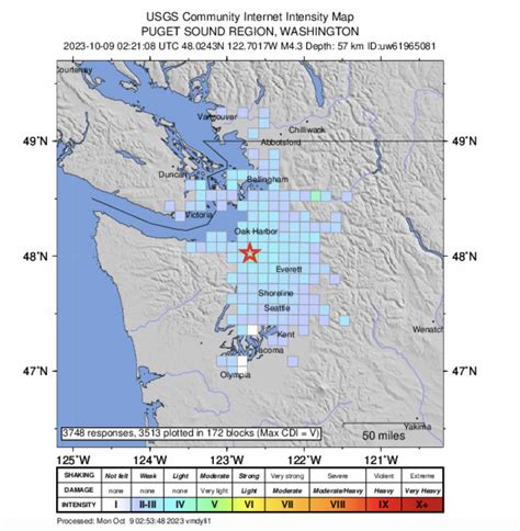 Magnitude 4.3 earthquake hits near Seattle; tsunami not expected – GeekWire