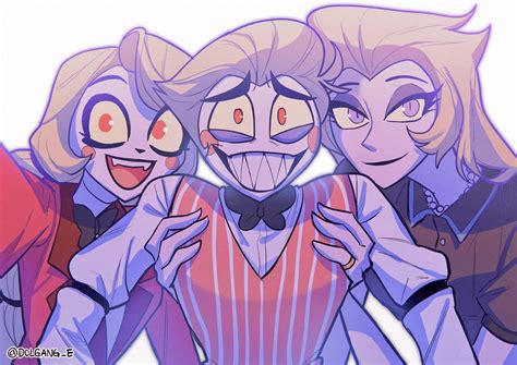 charlie morningstar, lucifer morningstar, and lilith (hazbin hotel