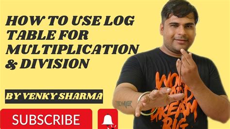 How To Use Log Table For Multiplication And Divisionuse Of Log Table For