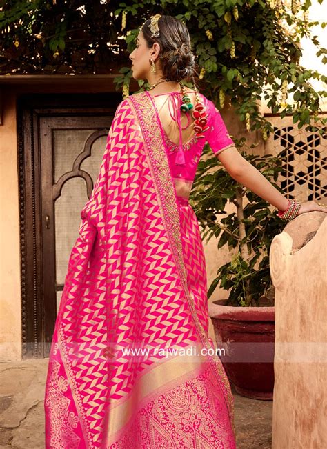 Pink Weaving Designer Traditional Saree