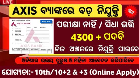 Post Odisha Job Updates Odisha