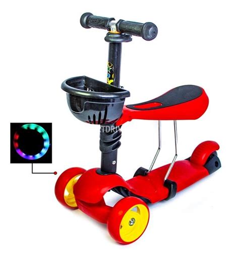 Трехколесный самокат Scooter 3в1 Красный – фото, отзывы, характеристики ...
