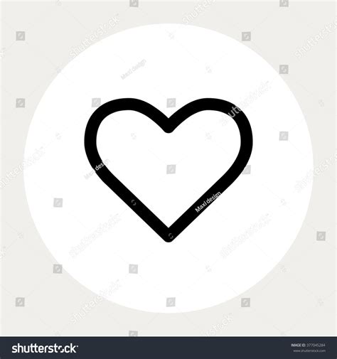 Heart Outline Iconmedical Icons Vector Illustration Stock Vector 377045284 - Shutterstock