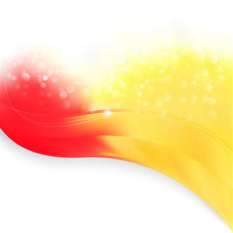 Red White And Yellow Wave Border Presentation Background Vector Graphic