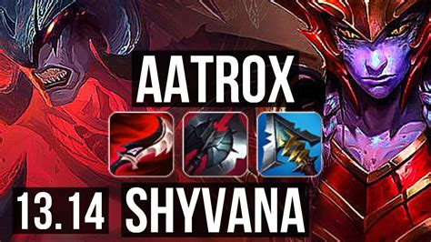 Aatrox Vs Shyvana Top Quadra Rank 6 Aatrox 1 3m Mastery