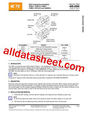 Datasheet Pdf Te Connectivity Ltd