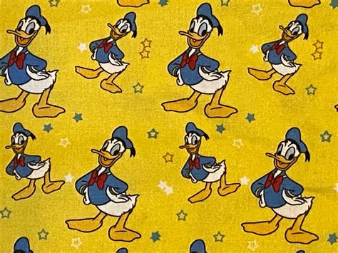 Donald Duck Fabric Disney Fabric Fat Quarter Fabric 100 Etsy