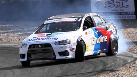 550hp Rwd Mitsubishi Lancer Evo X Proto Great Drifting And Sound Youtube