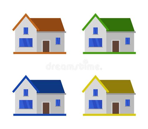 Icono De La Casa Ilustrado En Vector Sobre Fondo Blanco Stock De