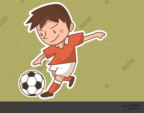 Cartoon Soccer Player Vector & Photo (Free Trial) | Bigstock