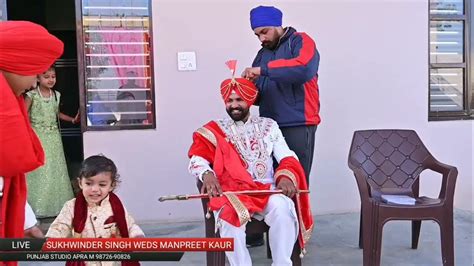 Sukhwinder Singh Weds Manpreet Kaur Wedding Ceramony Punjab Studio