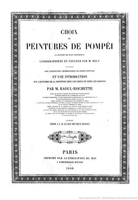 Catalogue Rouge Choix de peintures de Pompéi la plupart de sujet