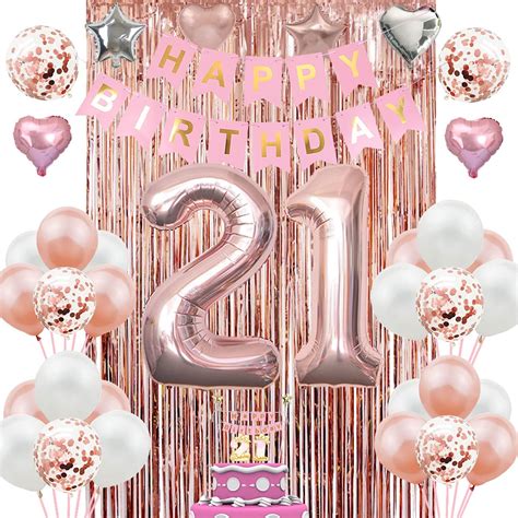 21 Birthday Decorations For Her 21st Birthday Ubuy India