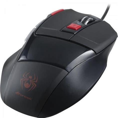 Mouse Gamer spider OM 701 Preto Vermelho fortrek em Promoção na Americanas