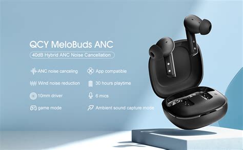 Qcy Ht Melobuds Anc Bluetooth Headphones Multi Mode Active Noise