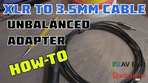 How To Make An Xlr To Mm Adapter Cable Youtube