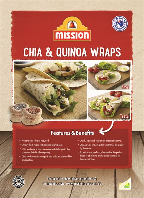 Chia Quinoa Wraps By Mission Foods