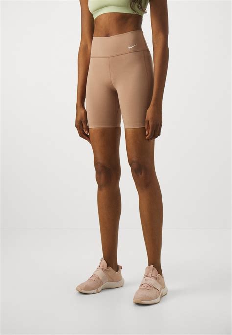 Nike Performance One Short Tights Desert Dust Baroque Brown White