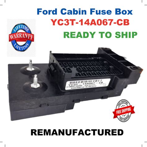 YC3T-14A067-CB 1999-2001 Ford F250 F350 Interior Fuse Box Relay Parts