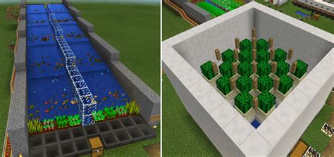 8 Automatic Farms Redstone Minecraft Pe Maps