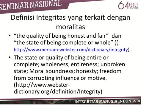 Pengertian Integrity Ujian