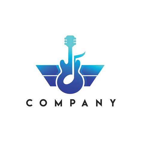 Acoustic Logo Guitar Logo Music Brand Logo Templat Vector