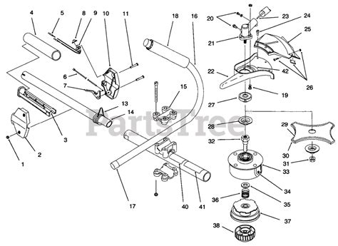 Toro 51918 Toro 18 Brush Cutter Sn 099000001 099999999 1999 Boom And Trimmer Assembly