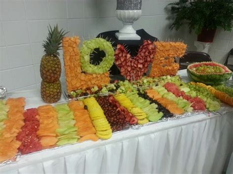 Love fruit display for wedding reception | event decor - food displays | Pinterest | Fruit ...