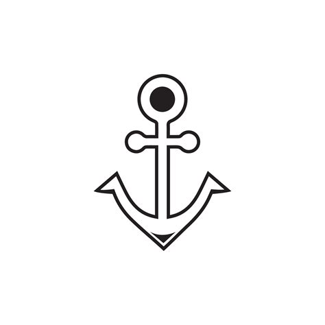 Anchor icon Logo Template vector illustration 10820479 Vector Art at ...