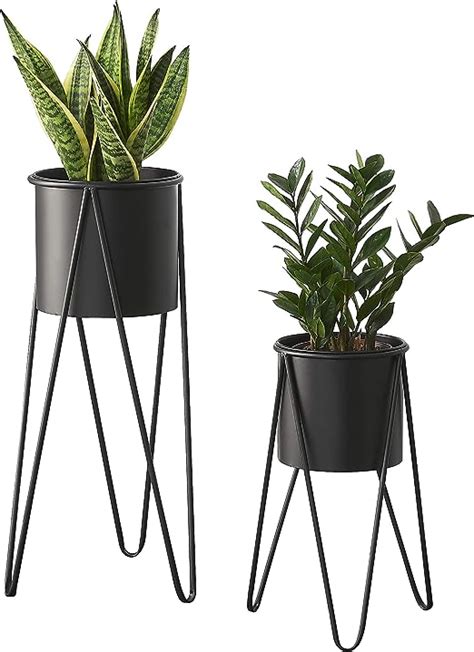 en casa Set de 2 Supports de Plante Cache Pot Pot de Fleur Bac à