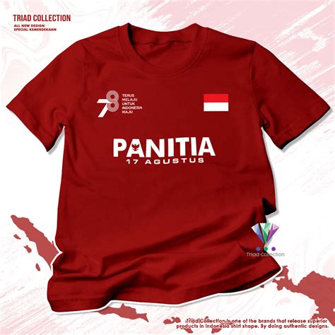 Jual Kaos Panitia 17 Agustus HUT RI 78 Kemerdekaan Indonesia Baju