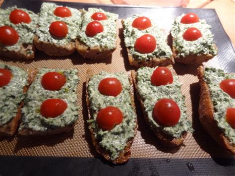 Tartines Chaudes De Mozzarela Aux Herbes La Tendresse En Cuisine