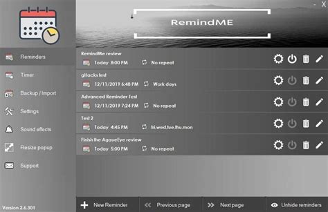 RemindMe is an open source offline desktop calendar application for ...