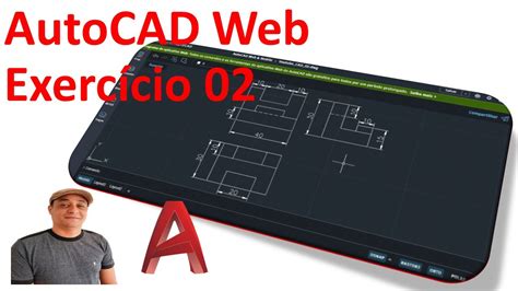 Autocad Web Exercício02 Criando um Desenho Vistas no Autocad Web