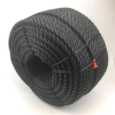 Mm Black Staplespun Rope X M Coil Boat Anchor Mooring Scaffolding