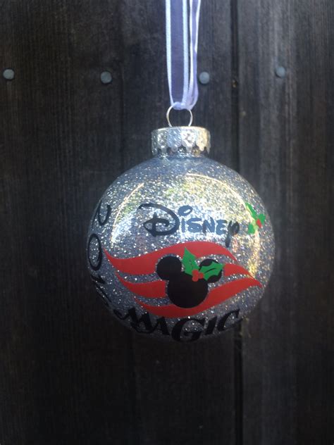 Custom Disney Cruise Line Inspired Christmas Ornament Mickey