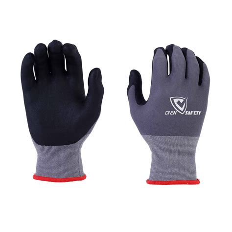 18G Nylon Spandex Micro Foam Nitrile Palm Coated Auto Gloves