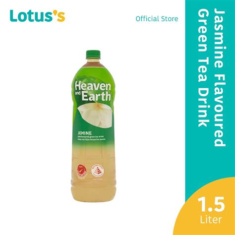 Heaven And Earth Jasmine Flavoured Green Tea Drink 1 5l Shopee Malaysia