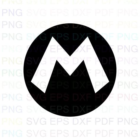 Supermariologom Outline Svg Dxf Eps Pdf Png Cricut Etsy