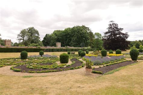 Oxburgh Hall Formal Gardens Stock Image - Image of 15th, century: 251037225