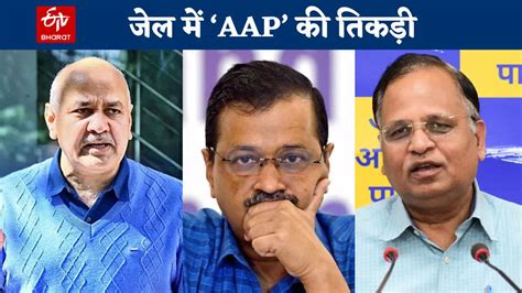 Aap के स्टार प्रचारकों की सूची में जेल में बंद केजरीवाल सिसोदिया और