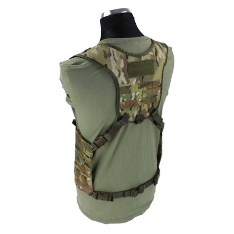 Split Front Chest Rig with MOLLE system for individual outfitting