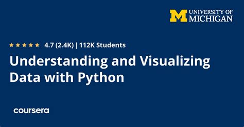 Understanding And Visualizing Data With Python Coursya