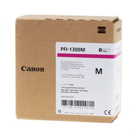 Canon Tinta PFI 1300 Photo Magenta 330ml