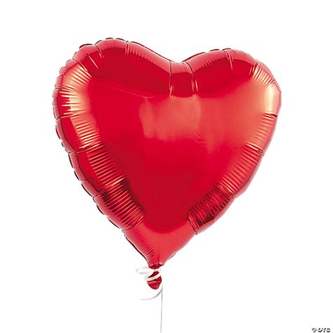 Red Heart Mylar Balloons Pc Oriental Trading