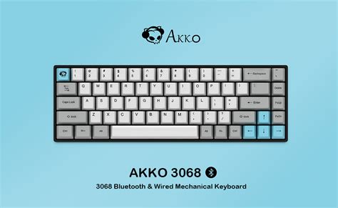 akko  silent bluetooth wired dual mode pbt keycap cherry mx swit