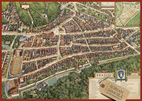 MAP OF BRASOV - street by street on Behance