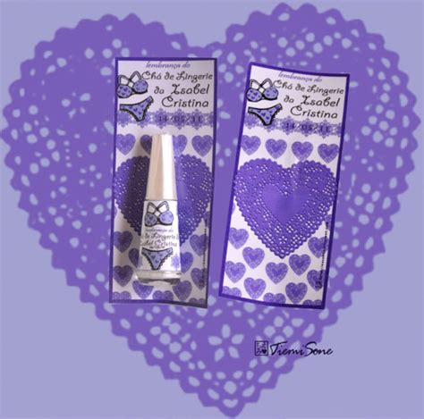 RoseBox Esmalte de lembrancinha de chá de lingerie